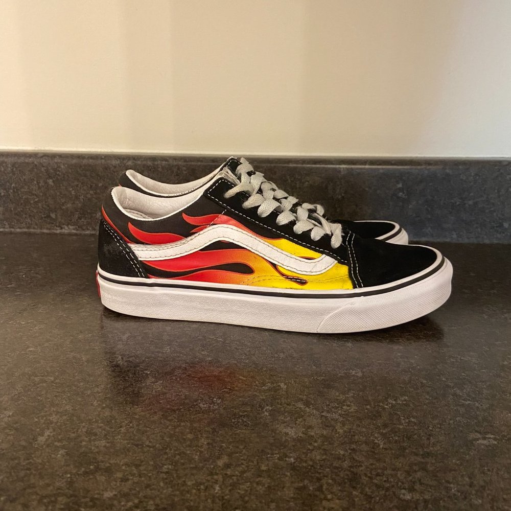 Vans Old Skool 'Flames' - Size 6.5 - Picture 2 of 9